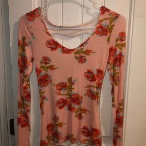 long sleeve rose top !